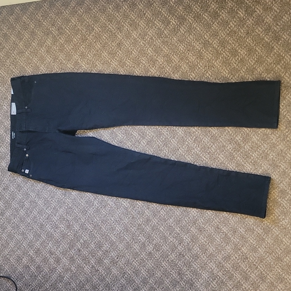AG Adriano Goldschmied Men's The Everett Slim Straight Black Soot Jean